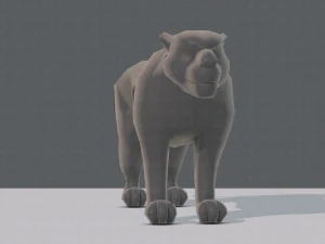 tiger base for game 3D Model