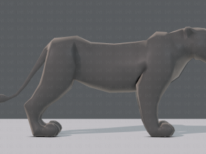 tiger base for game 3D Model