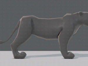 tiger base for game 3D Model