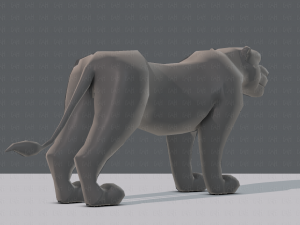 tiger base for game 3D Model