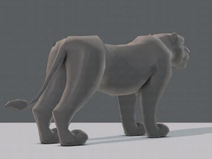 tiger base for game 3D Model