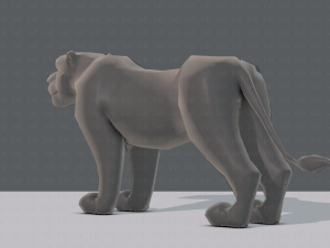 tiger base for game 3D Model