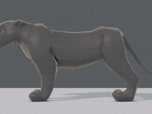 tiger base for game 3D Model
