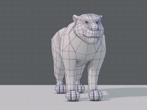 tiger base for game 3D Model