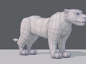 tiger base for game 3D Model