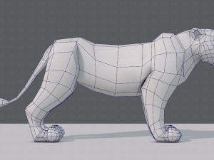 tiger base for game 3D Model