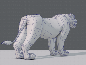tiger base for game 3D Model