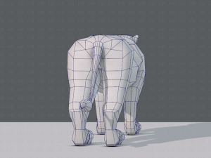 tiger base for game 3D Model