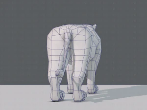 tiger base for game 3D Model