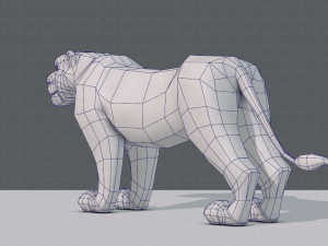 tiger base for game 3D Model