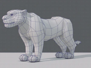 tiger base for game 3D Model