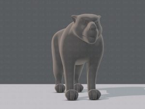 tiger base for game 3D Model