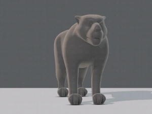 tiger base for game 3D Model