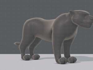 tiger base for game 3D Model