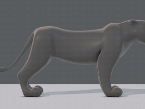 tiger base for game 3D Model