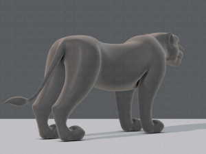 tiger base for game 3D Model