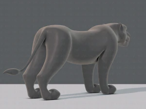 tiger base for game 3D Model