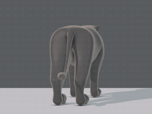 tiger base for game 3D Model
