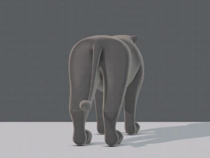 tiger base for game 3D Model