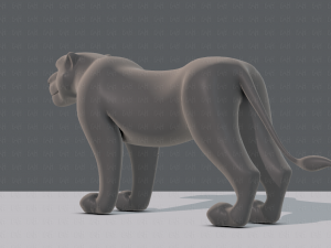 tiger base for game 3D Model