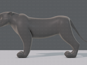 tiger base for game 3D Model