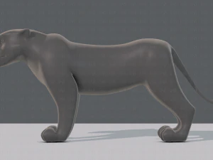tiger base for game 3D Model