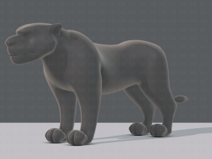 tiger base for game 3D Model