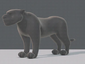 tiger base for game 3D Model