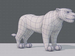 tiger base for game 3D Model