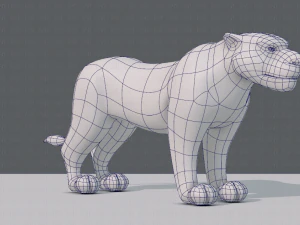 tiger base for game 3D Model