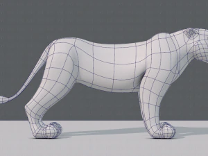 tiger base for game 3D Model