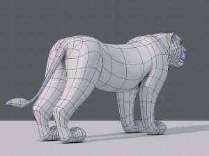 tiger base for game 3D Model