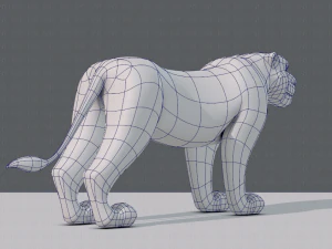 tiger base for game 3D Model