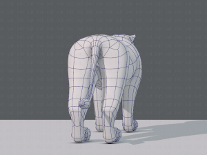 tiger base for game 3D Model