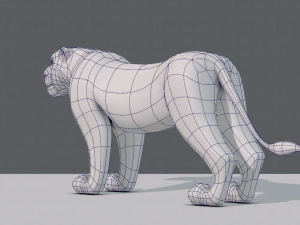 tiger base for game 3D Model