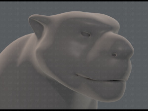 tiger base for game 3D Model