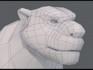 tiger base for game 3D Model
