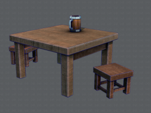 3d barrel lowpolygon v01 3D-Modell