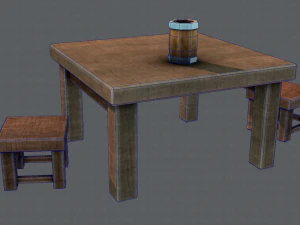 3d barrel lowpolygon v01 3D Model
