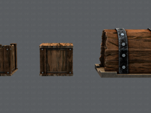 chest and box v01 3D Model