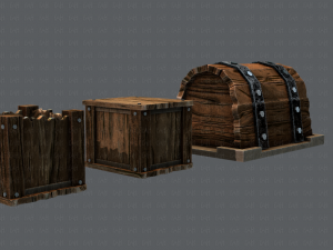 chest and box v01 3D Model