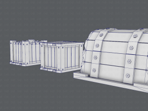 chest and box v01 3D Model