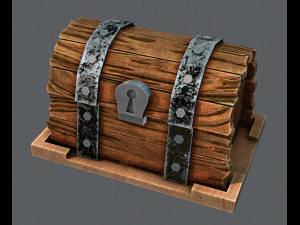 chest and box v01 3D Model
