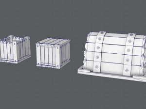 chest and box v01 3D Model