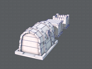 chest and box v01 3D Model