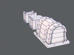 chest and box v01 3D Model