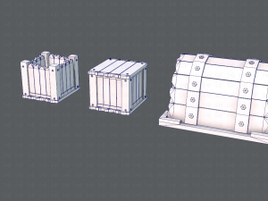 chest and box v01 3D Model