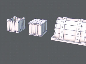 chest and box v01 3D Model