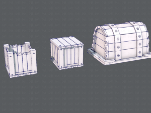 chest and box v01 3D Model