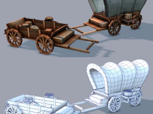 medieval cartv01 3D Model